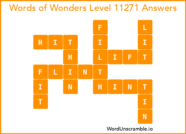 Words of Wonders Level 11271 Answers