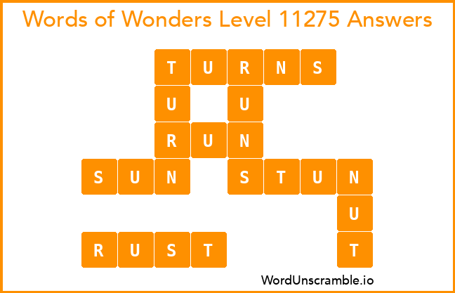 Words of Wonders Level 11275 Answers