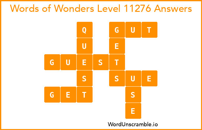 Words of Wonders Level 11276 Answers