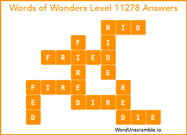 Words of Wonders Level 11278 Answers