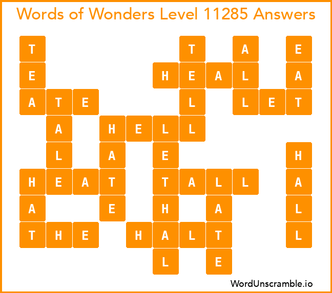 Words of Wonders Level 11285 Answers