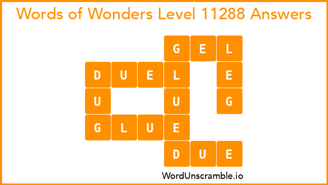 Words of Wonders Level 11288 Answers