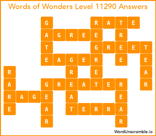 Words of Wonders Level 11290 Answers