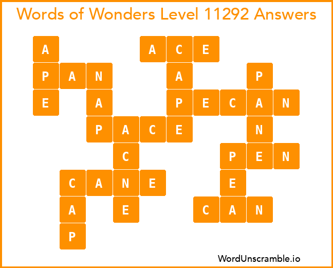 Words of Wonders Level 11292 Answers