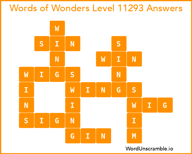 Words of Wonders Level 11293 Answers
