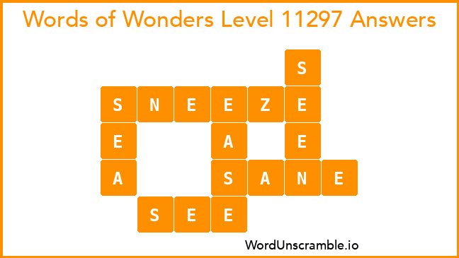 Words of Wonders Level 11297 Answers