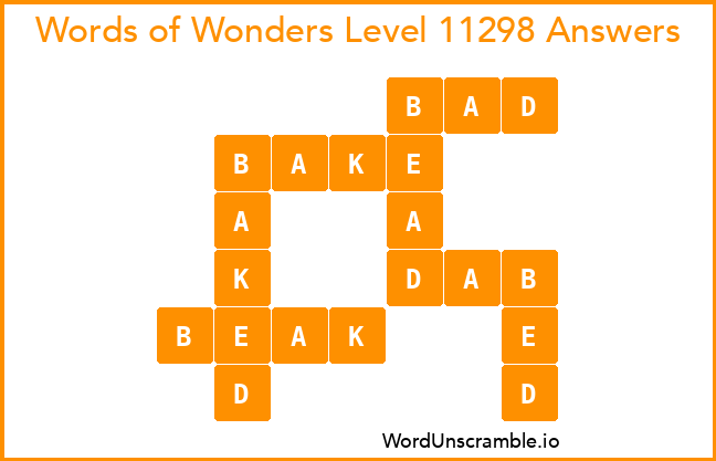 Words of Wonders Level 11298 Answers