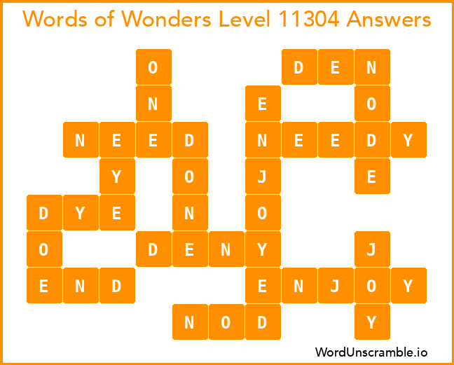 Words of Wonders Level 11304 Answers