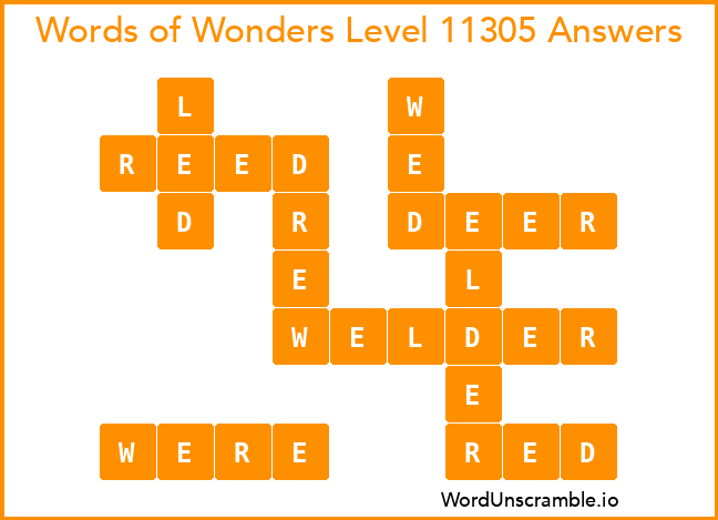 Words of Wonders Level 11305 Answers