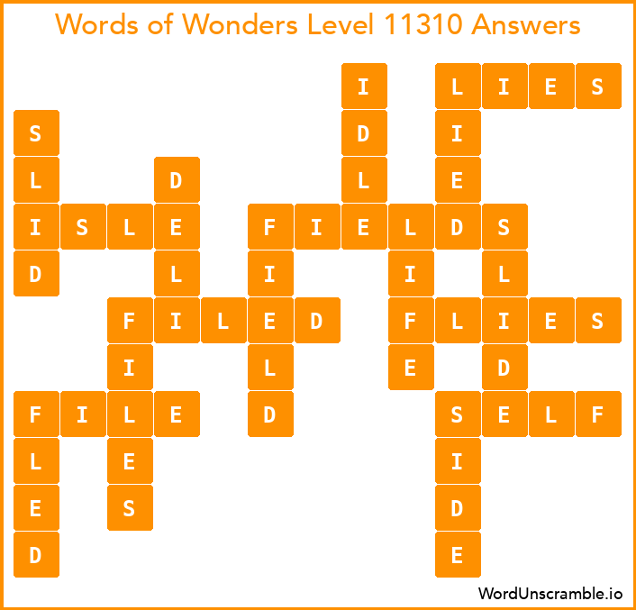 Words of Wonders Level 11310 Answers