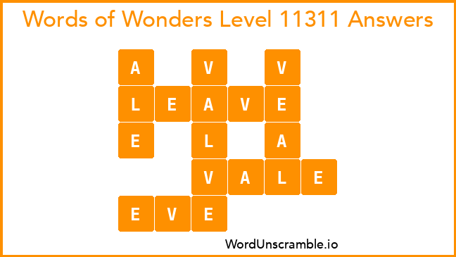 Words of Wonders Level 11311 Answers