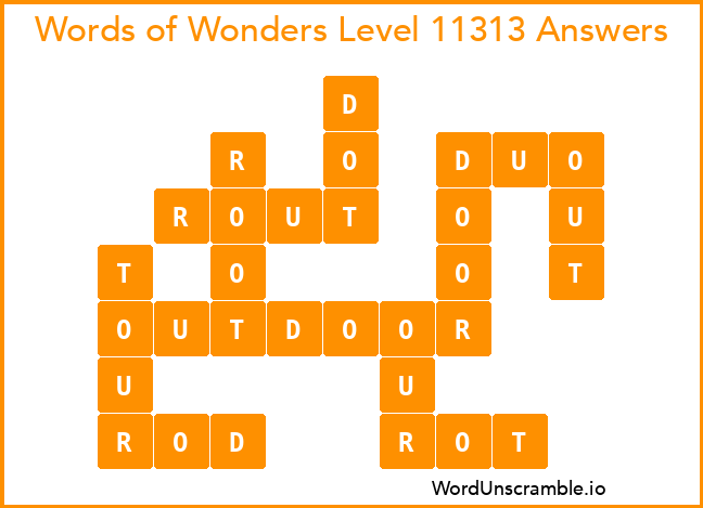 Words of Wonders Level 11313 Answers