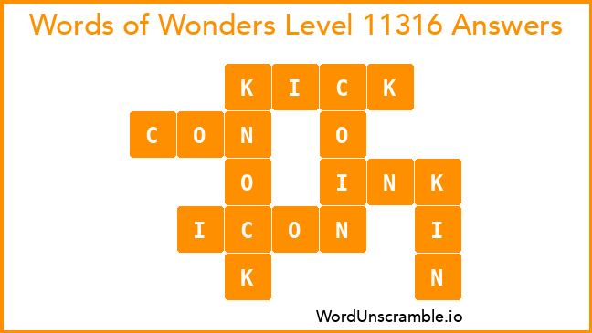 Words of Wonders Level 11316 Answers