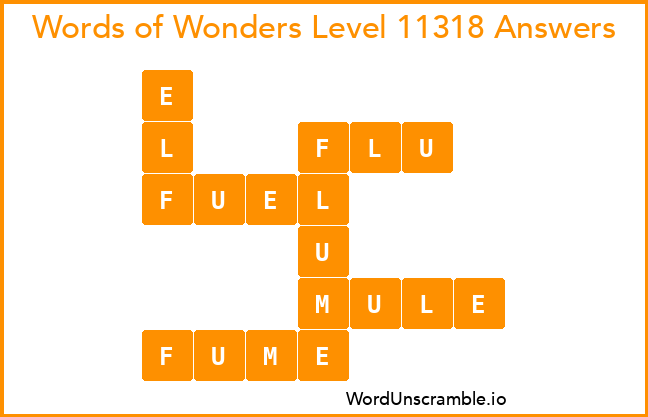 Words of Wonders Level 11318 Answers