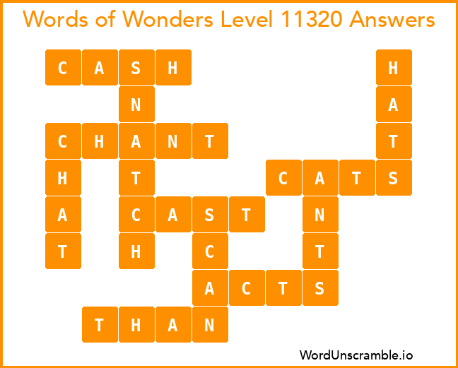 Words of Wonders Level 11320 Answers