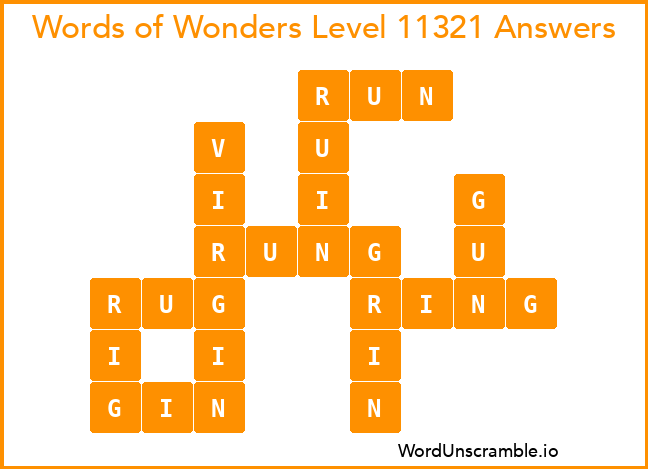 Words of Wonders Level 11321 Answers