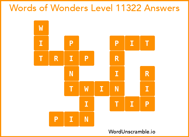 Words of Wonders Level 11322 Answers