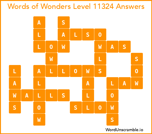 Words of Wonders Level 11324 Answers