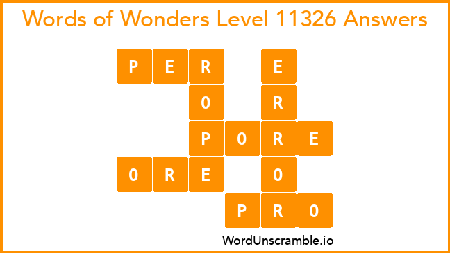 Words of Wonders Level 11326 Answers
