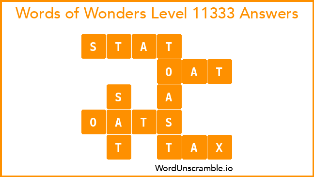 Words of Wonders Level 11333 Answers