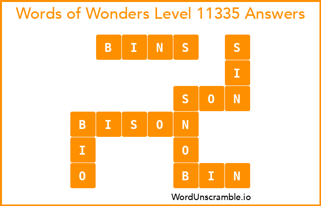 Words of Wonders Level 11335 Answers