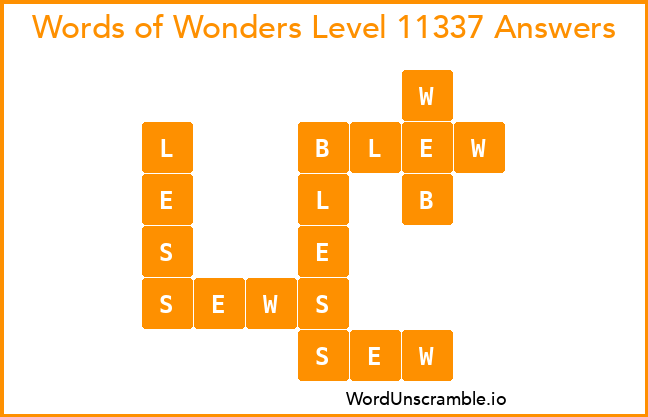 Words of Wonders Level 11337 Answers