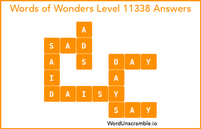 Words of Wonders Level 11338 Answers