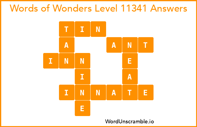 Words of Wonders Level 11341 Answers