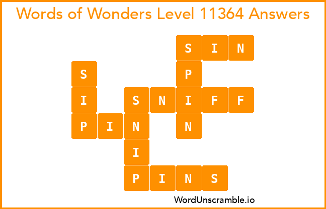 Words of Wonders Level 11364 Answers
