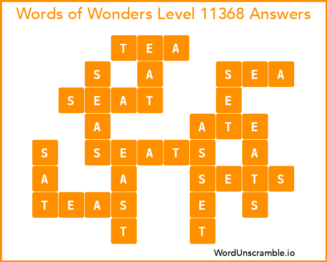 Words of Wonders Level 11368 Answers
