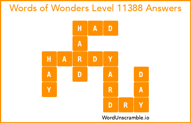 Words of Wonders Level 11388 Answers