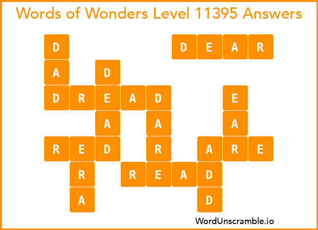Words of Wonders Level 11395 Answers