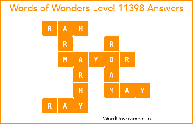 Words of Wonders Level 11398 Answers