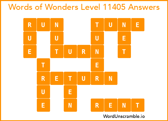 Words of Wonders Level 11405 Answers