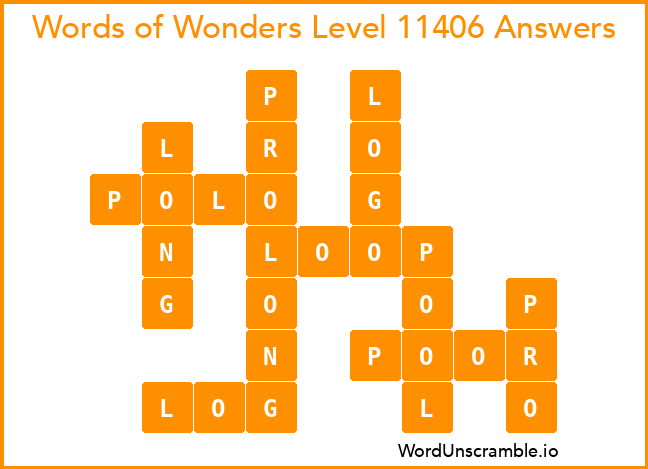 Words of Wonders Level 11406 Answers