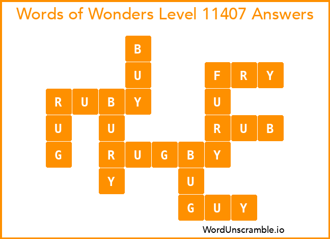 Words of Wonders Level 11407 Answers