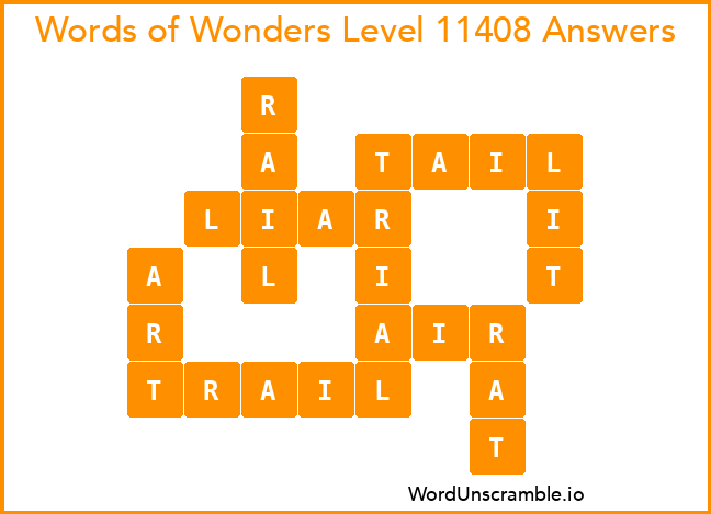 Words of Wonders Level 11408 Answers