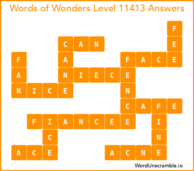 Words of Wonders Level 11413 Answers