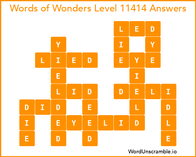 Words of Wonders Level 11414 Answers
