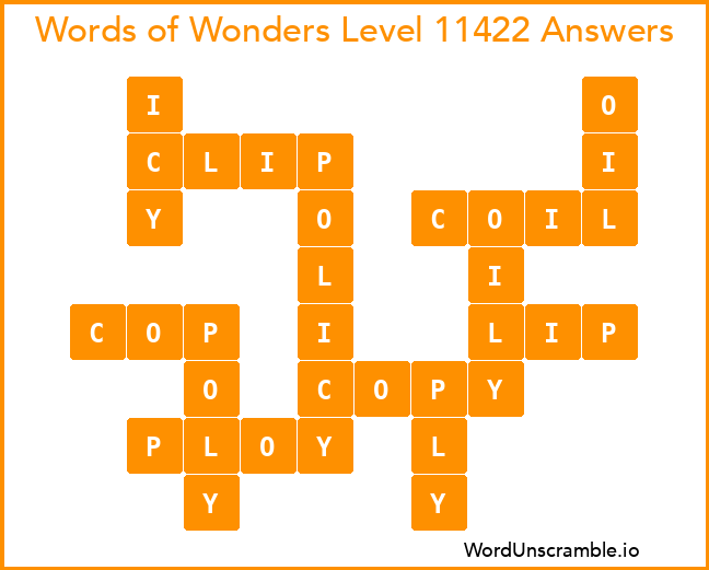 Words of Wonders Level 11422 Answers