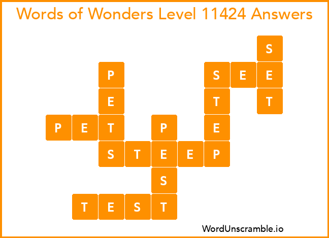 Words of Wonders Level 11424 Answers