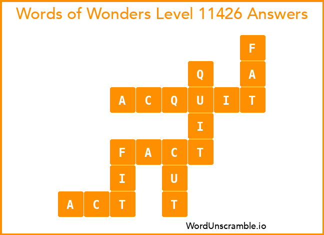 Words of Wonders Level 11426 Answers