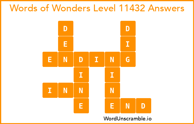 Words of Wonders Level 11432 Answers