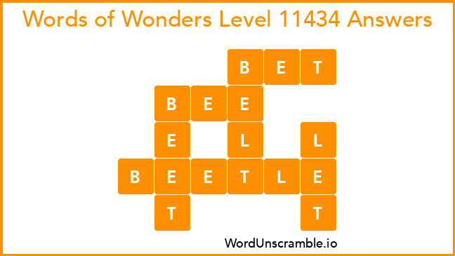 Words of Wonders Level 11434 Answers
