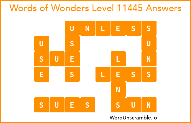 Words of Wonders Level 11445 Answers