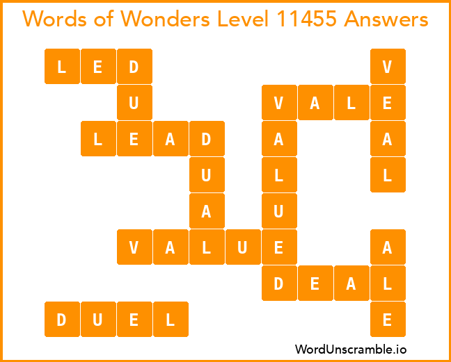 Words of Wonders Level 11455 Answers