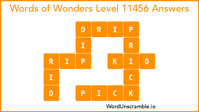 Words of Wonders Level 11456 Answers