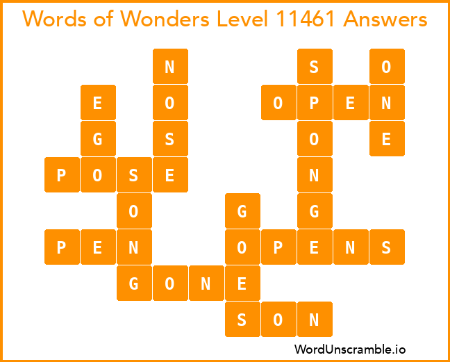 Words of Wonders Level 11461 Answers
