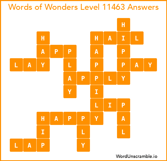 Words of Wonders Level 11463 Answers