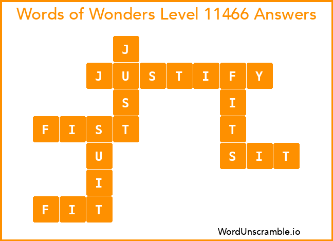 Words of Wonders Level 11466 Answers